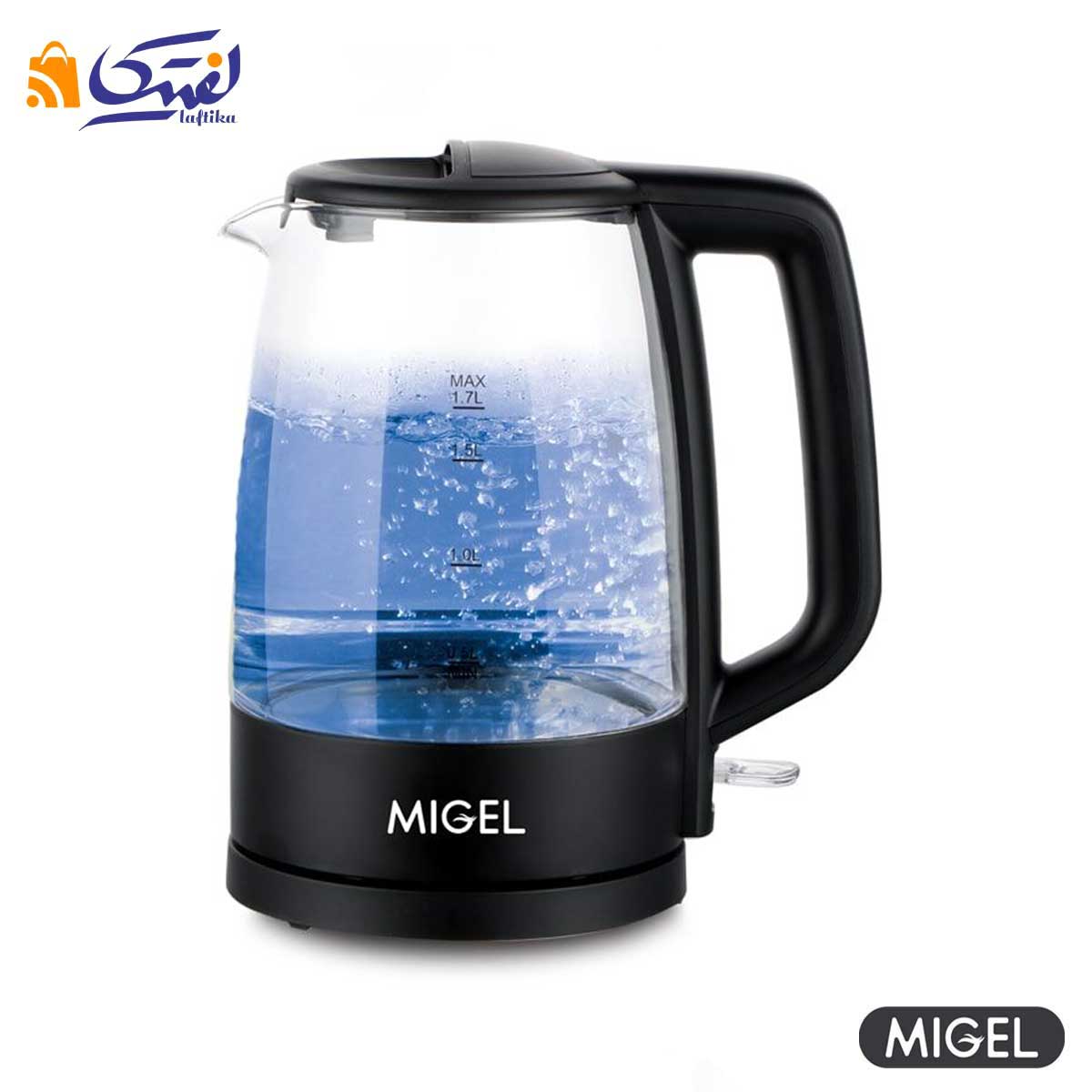 کتری برقی شیشه ای میگل مشکی GEK 171