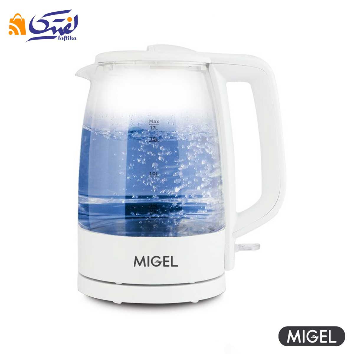 کتری برقی بدنه شیشه ای میگل GEK 171 سفید