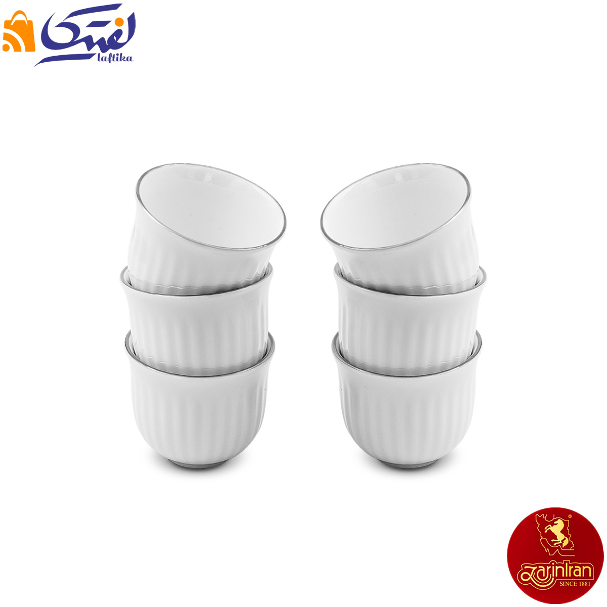 فنجان اسپرسو چینی زرین قالب مهران طرح سمن