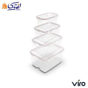 سرویس ظروف فریزری ویرو  ایزی لاک 8 پارچه