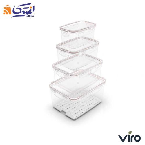 سرویس ظروف فریزری ویرو  ایزی لاک 8 پارچه