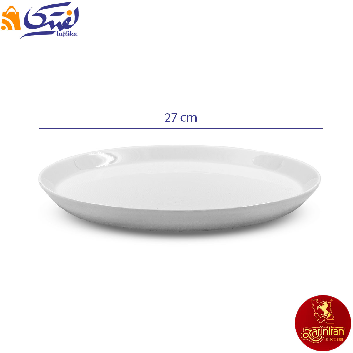بشقاب تخت چینی زرین سایز 27