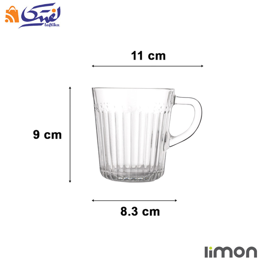 لیوان شیشه ای لیمون