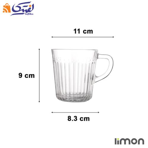 لیوان شیشه ای لیمون