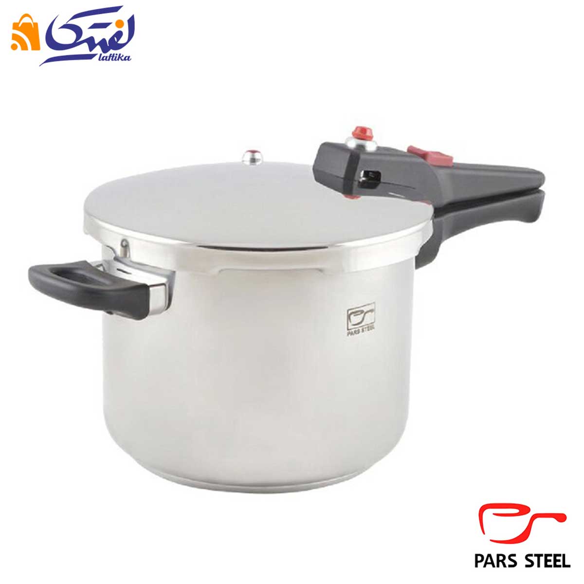 دیگ زودپز تک دسته پارس استیل ۶ لیتری پرشیا (کف سه لایه)
