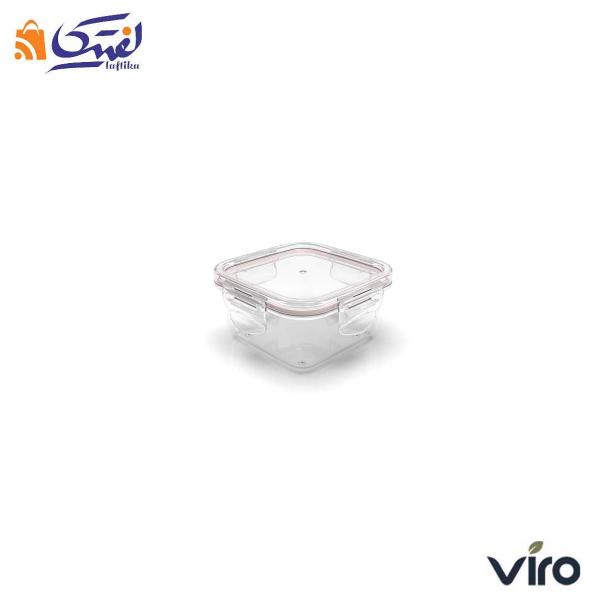 ظرف فریزری مربع 320 سی سی ویرو مدل ایزی لاک