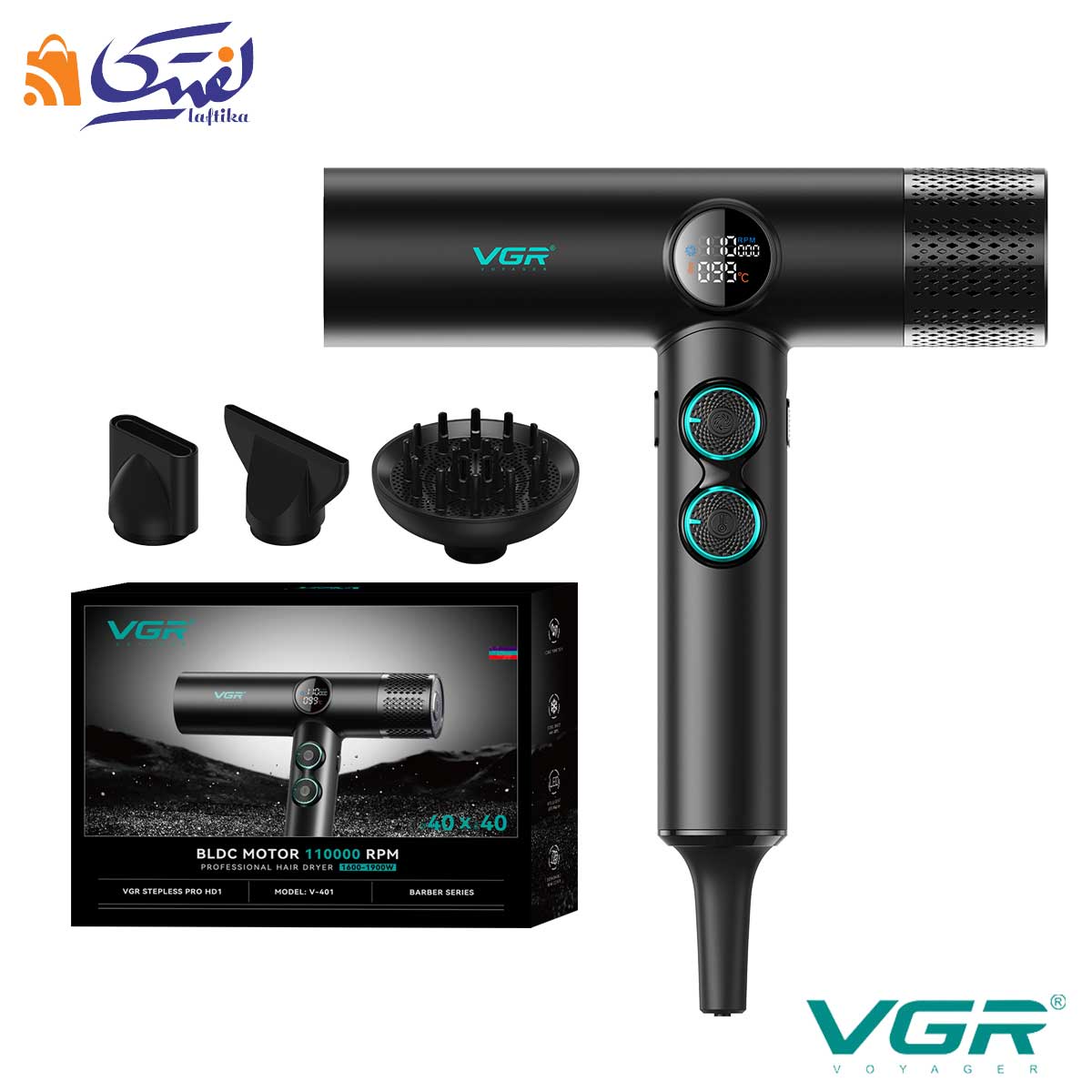 بسته بندی و سری های سشوار VGR-401