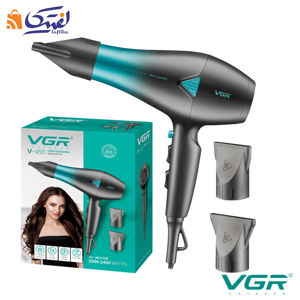 سشوار 2400وات رنگ سبزآبی VGR-455