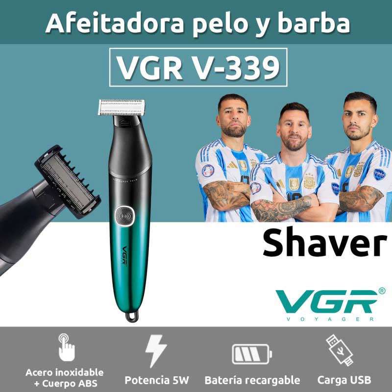 شیور صورت و بدن شارژی VGR-339