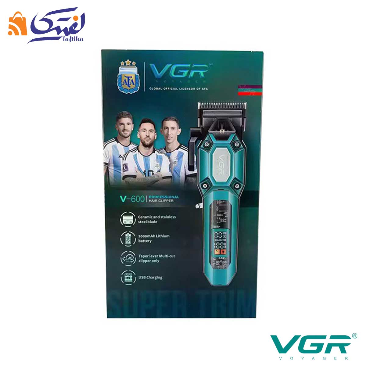 تصویر جعبه ماشین اصلاح شارژی VGR-600