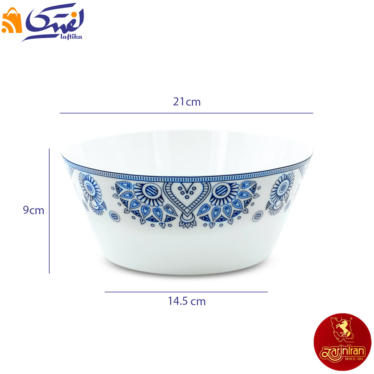 سرویس پیاله پروجا پلاس چینی زرین فرم اس