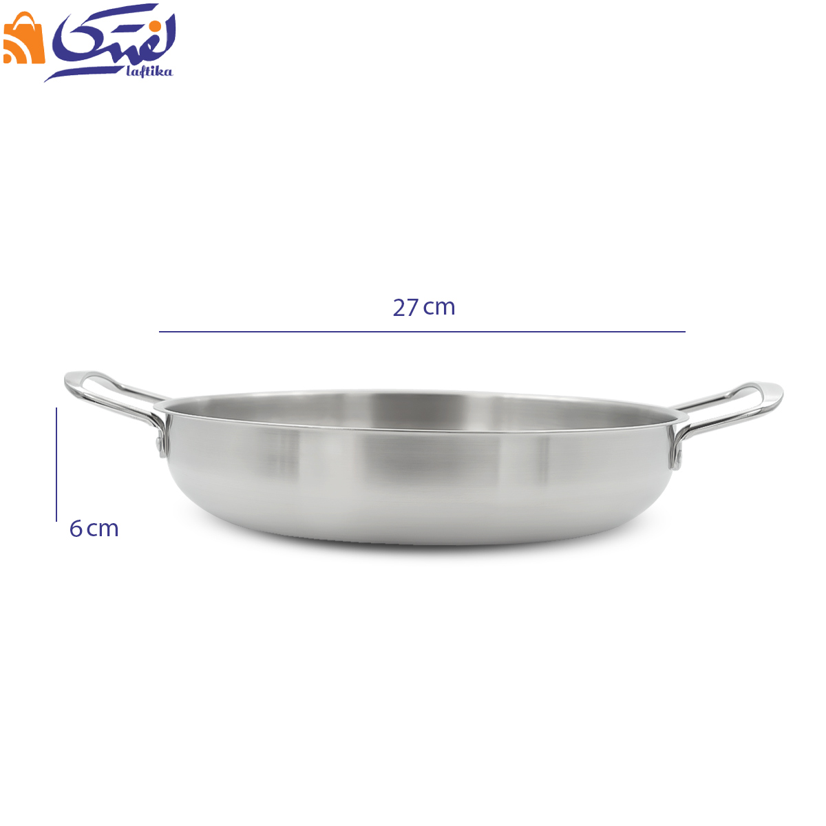 ماهیتابه استیل گود دو دسته سایز 27 S-26P
