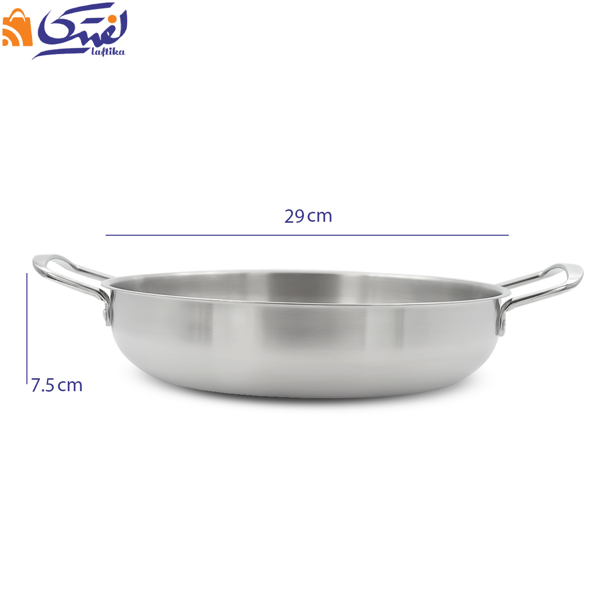 ماهیتابه استیل گود دو دسته سایز 29 S-28P