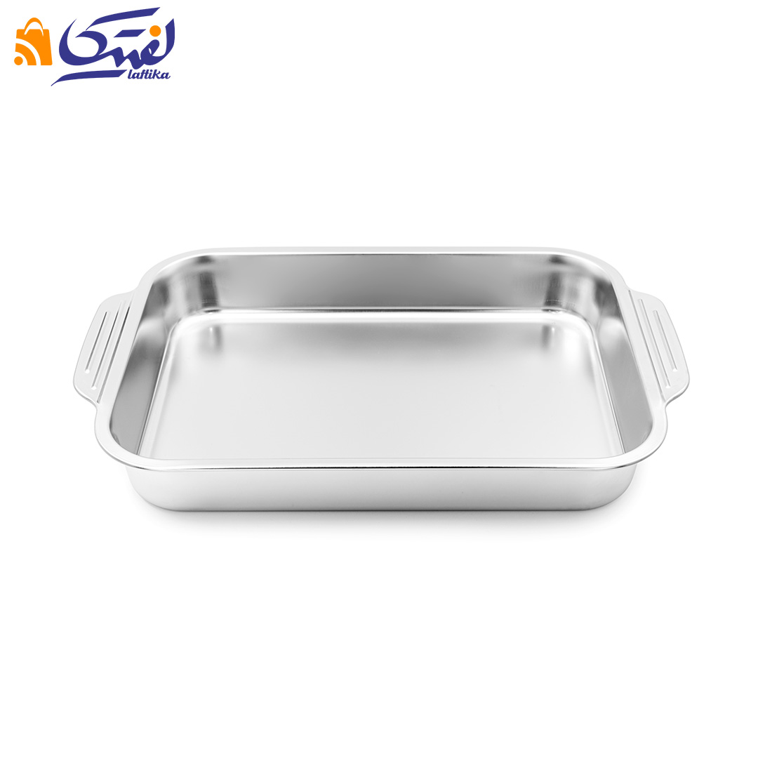 تابه استیل مخصوص فر و لازانیا سایز 41×24 داخل 34×22 کد B4124