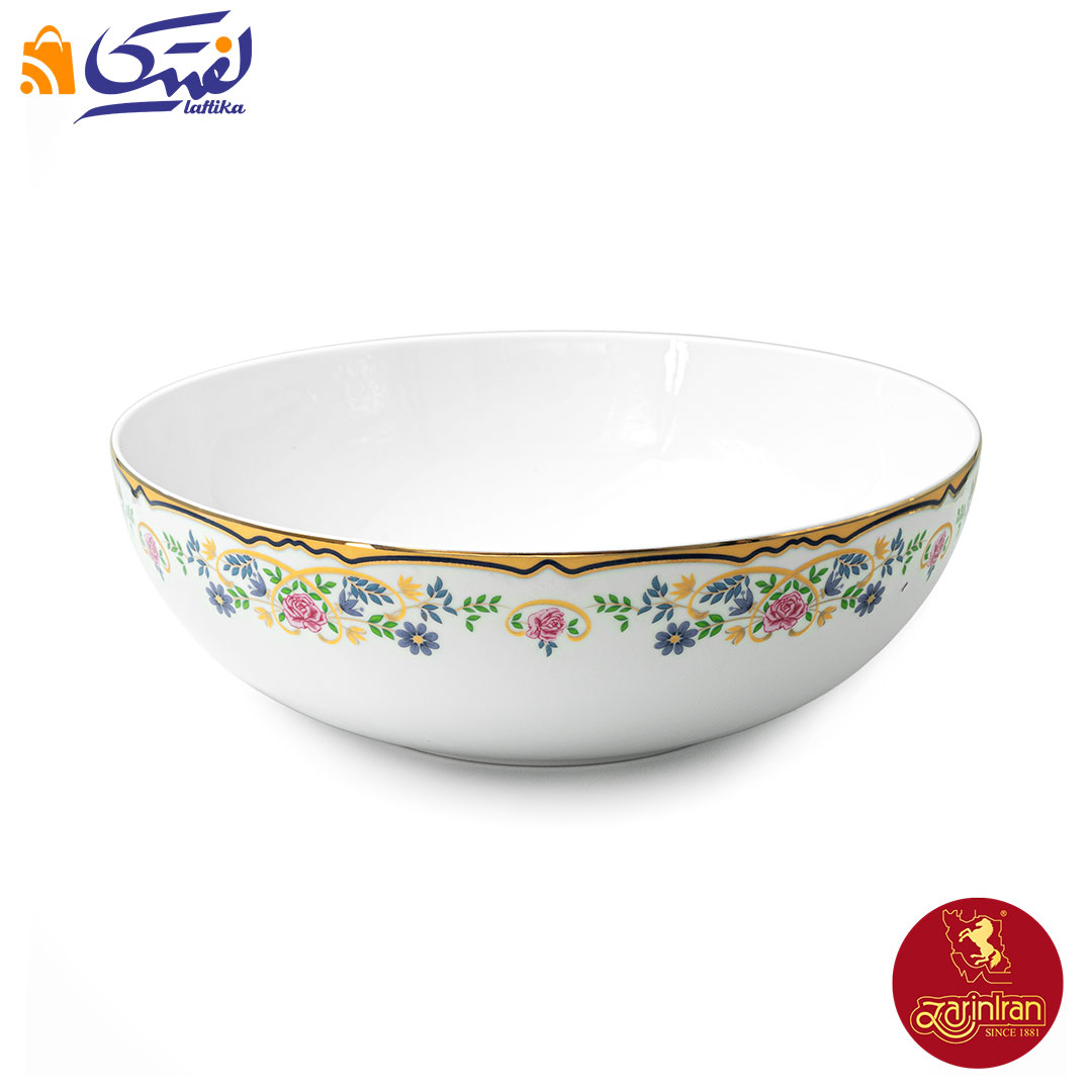 چینی زرین پیاله ایتالیا اف سایز 26 طرح گلستان
