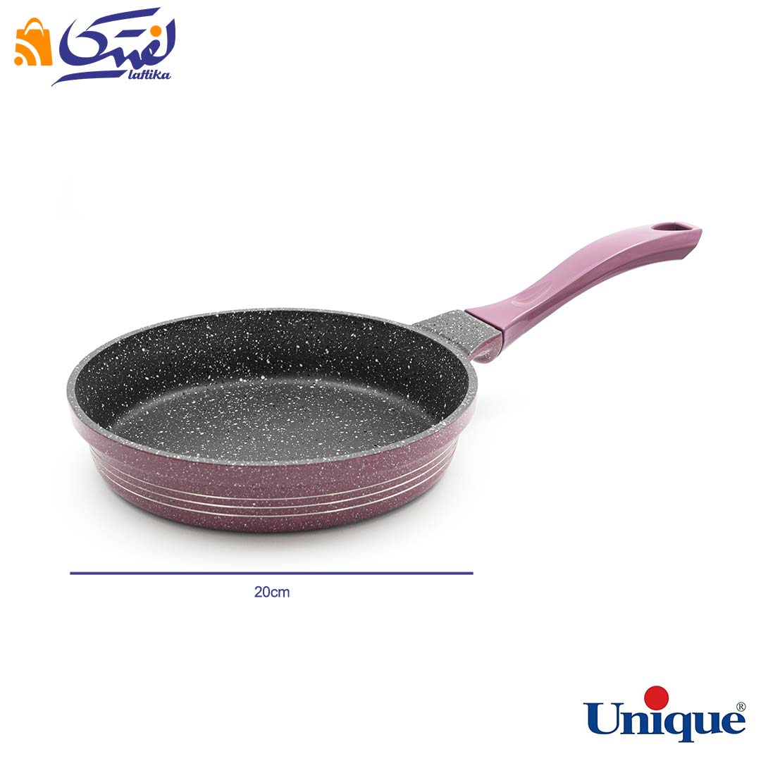 خرید سرویس قابلمه گرانیتی یونیک 16 پارچه بادمجانی کلاسیک UN-7717