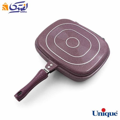 اقلام سرویس قابلمه گرانیتی یونیک 16 پارچه بادمجانی کلاسیک UN-7717
