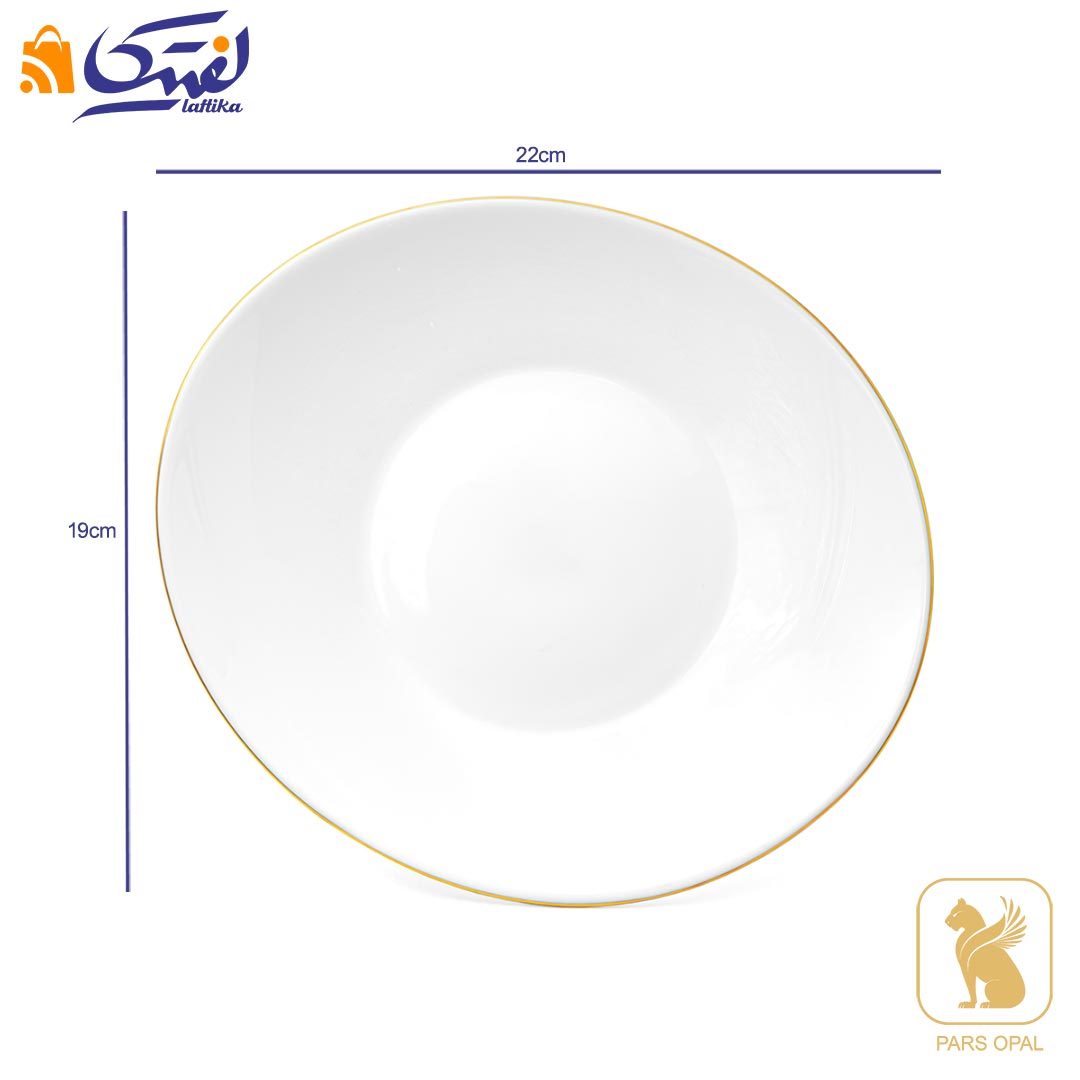 سرویس پارس اپال سفید لب طلا