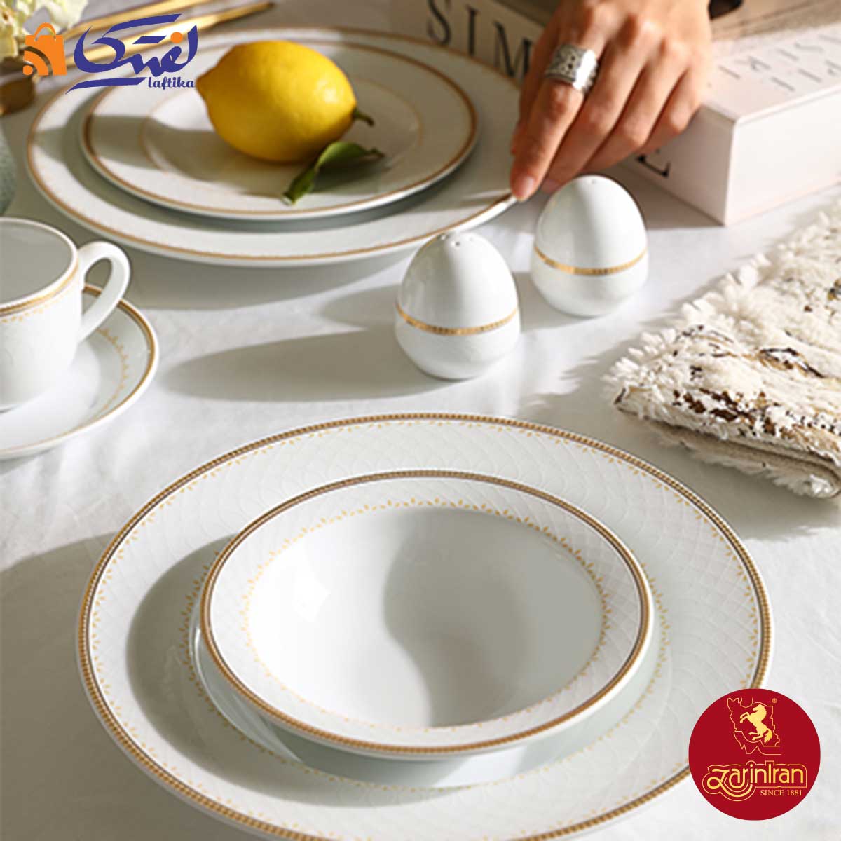 سرویس چینی 102 پارچه نورا زرین