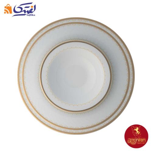 طرح گل های بشقاب نورا چینی زرین