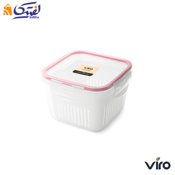 ظرف فریزری سبد دار ایزی لاک پلاس مربع 2 برند ویرو - کد 612