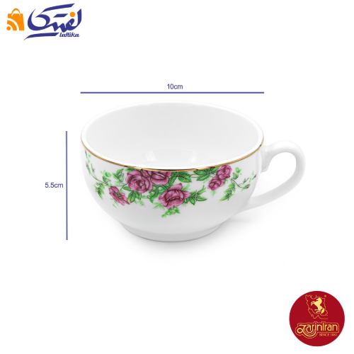 طراحی سرویس چای خوری گل سرخی