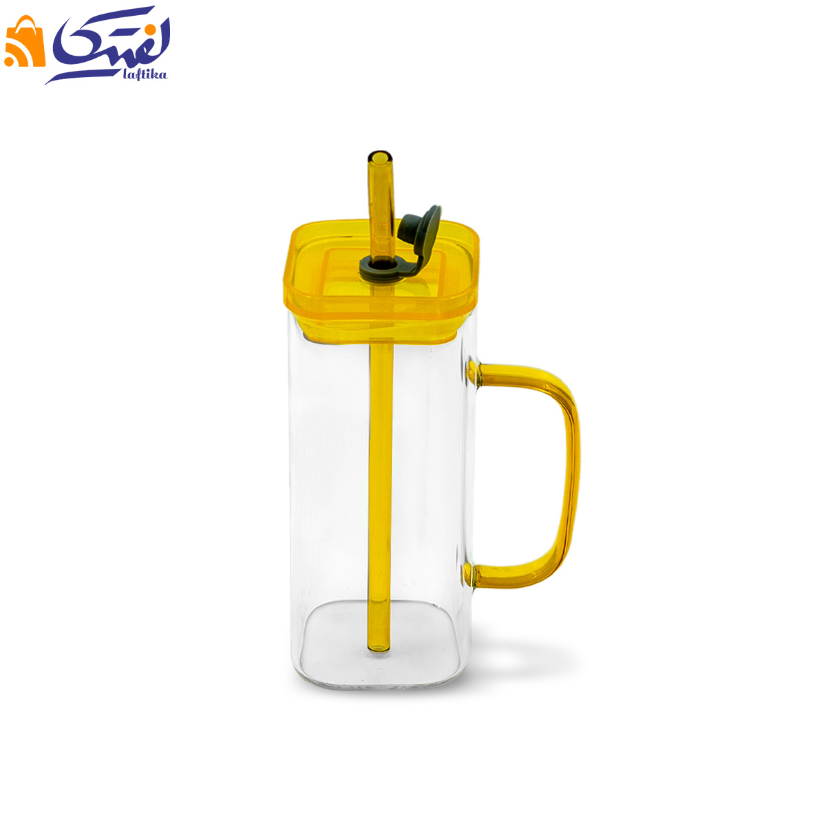 ماگ 4 گوش دسته رنگی