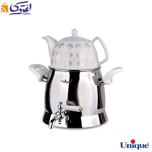 کتری و قوری UN-7246 یونیک 3.5 لیتر استیل شیردار دسته کالیت نسوز