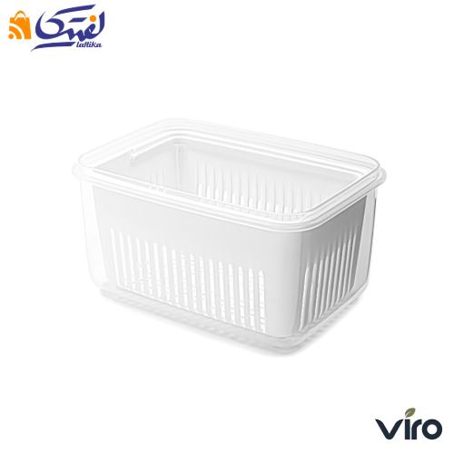 خرید ظرف فریزری سبد دار ایزی لاک پلاس 1300 میلی لیتر مستطیل 2 - کد 602