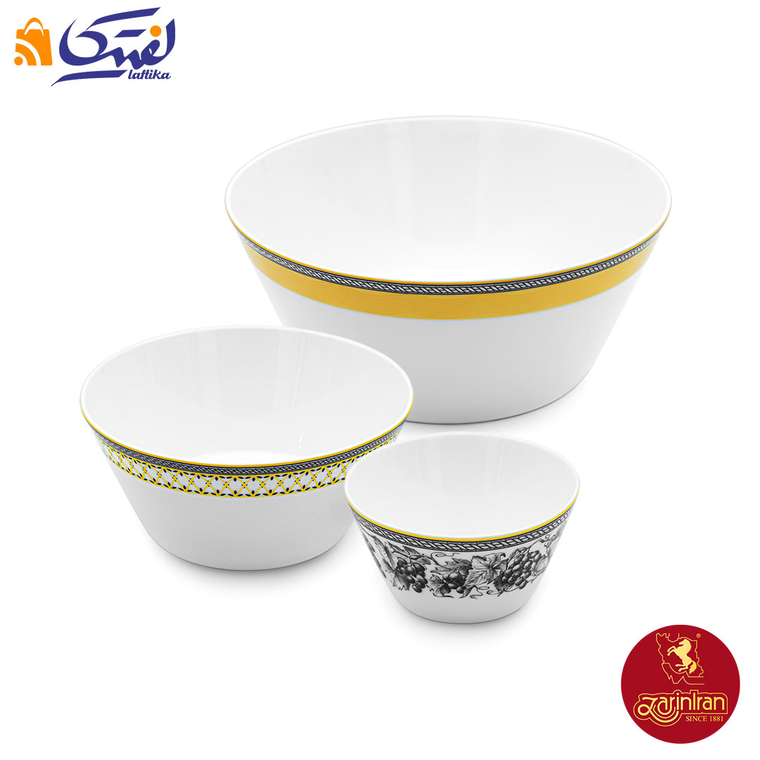 سرویس پیاله ویلیج چینی زرین فرم اس 13 پارچه