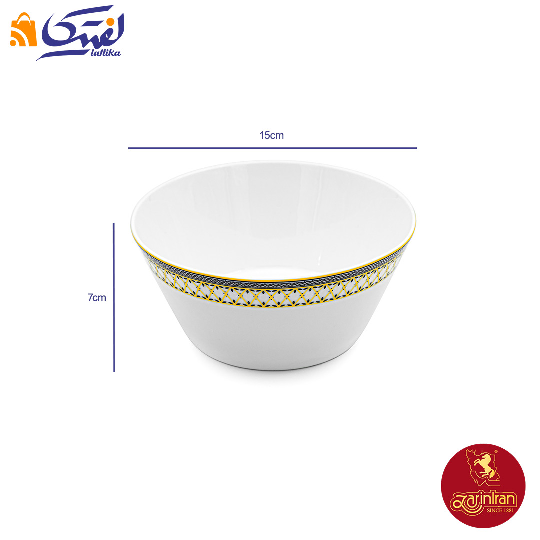ابعاد سرویس پیاله ویلیج چینی زرین فرم اس 13 پارچه