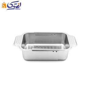 آبکش و سبد سینک صافی استیل کشویی B2035