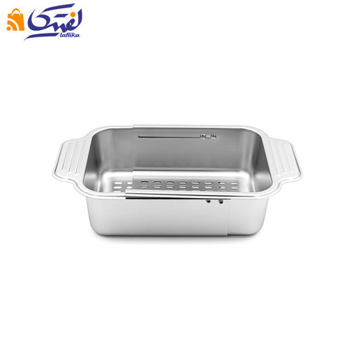 آبکش و سبد سینک صافی استیل کشویی B2035