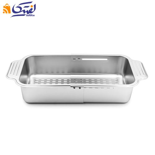 قیمت آبکش و سبد سینک صافی استیل کشویی B2035