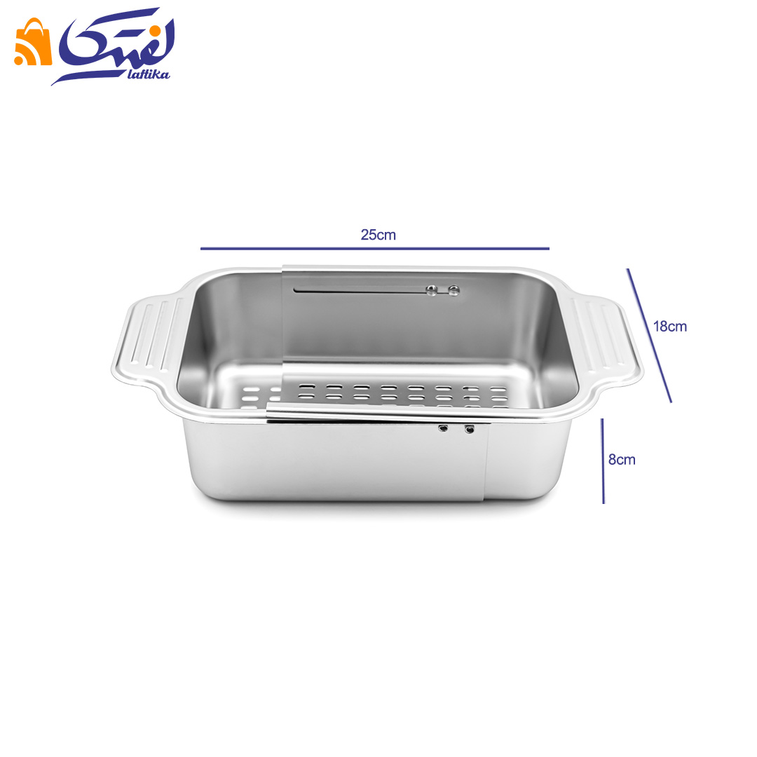 خرید آبکش و سبد سینک صافی استیل کشویی B2035