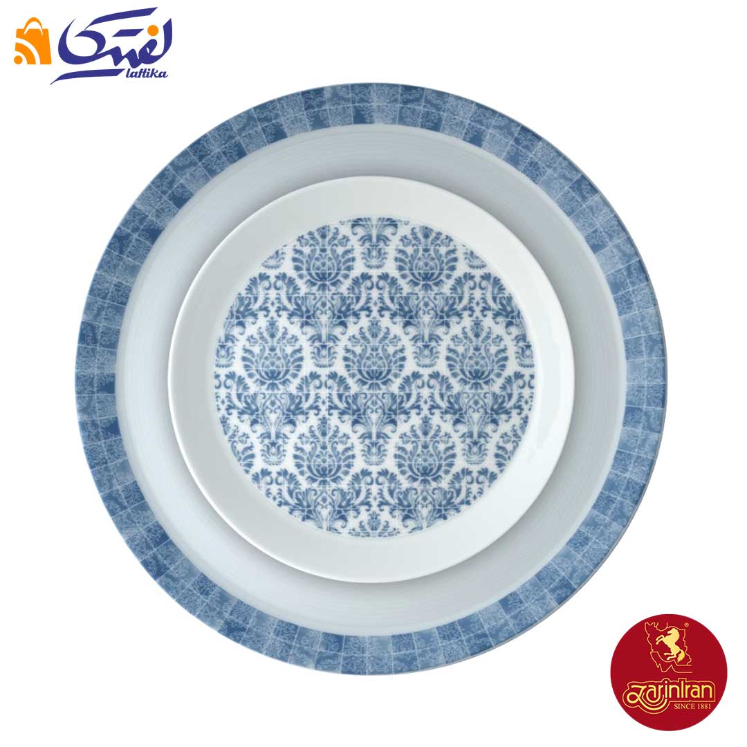 قیمت سرويس غذا خوری چینی زرین فرم اس ۲۱ پارچه مورآكو