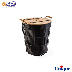 سبد رخت مشکی درب چوبی یونیک UN-2921