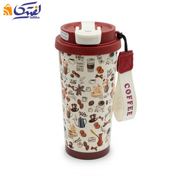 تراول ماگ بدنه طرح دار 500 میلی لیتر کد FL-1006-500