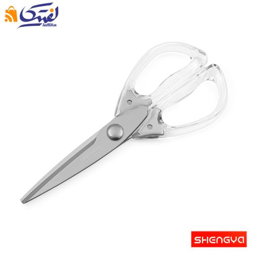 قیمت قیچی آشپزخانه دسته شفاف شنگیا کد J0042