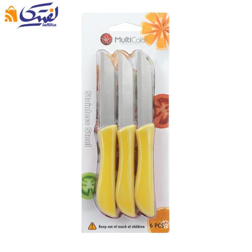 خرید چاقو میوه خوری 6 عددی اره ای کد A065