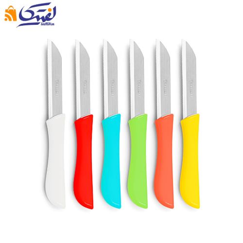 چاقو میوه خوری 6 عددی اره ای کد A065