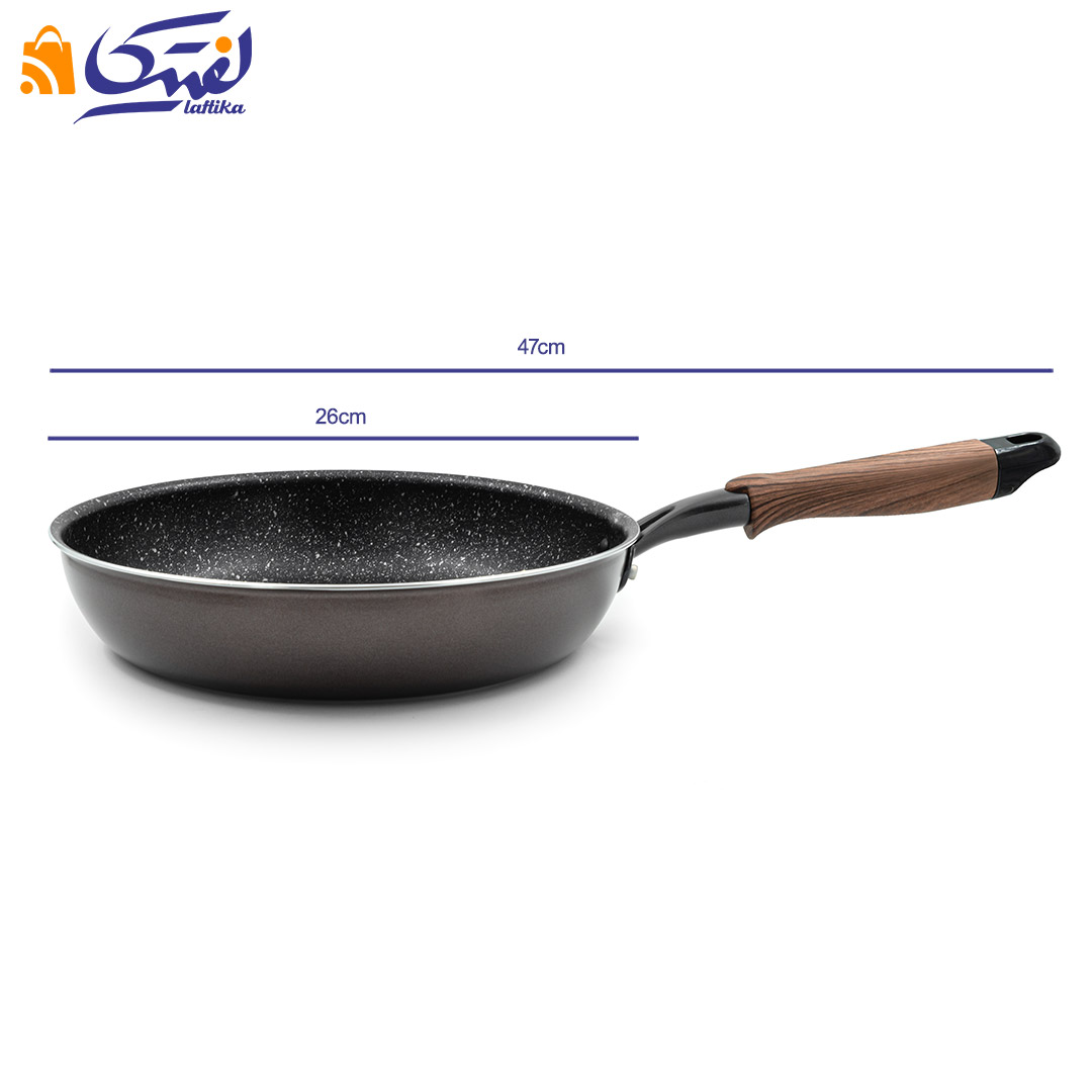 قیمت تابه سوپر گرانیتی دسته چوبی سایز 26 مدل 26-71558 ژاپن