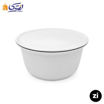 کاسه در دار سفید چینی زرین