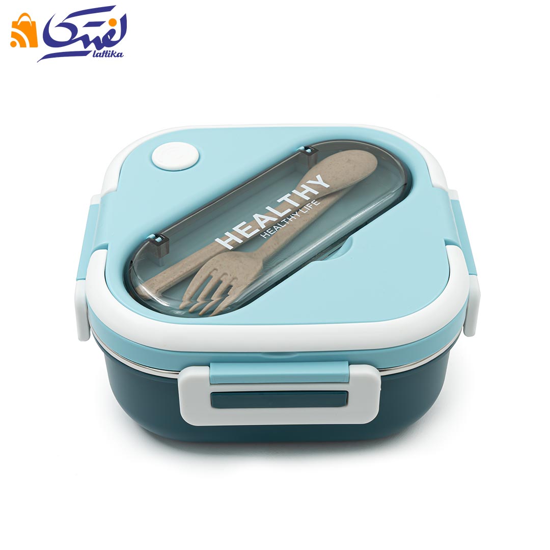 خرید لانچ باکس درب قفلی داخل استیل 201 HXD6638 سه خانه