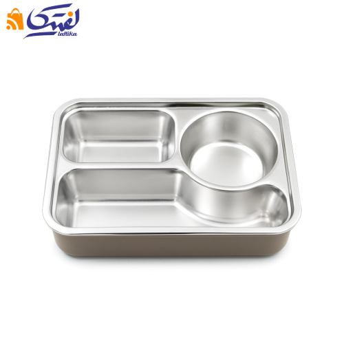 ظرف غذا داخل استیل با ظرف مایعات