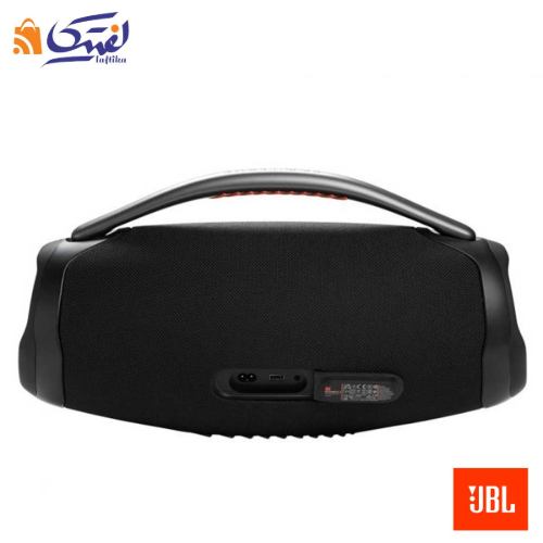 نمای پشت اسپیکر بلوتوثی قابل حمل جی بی ال Boombox 3