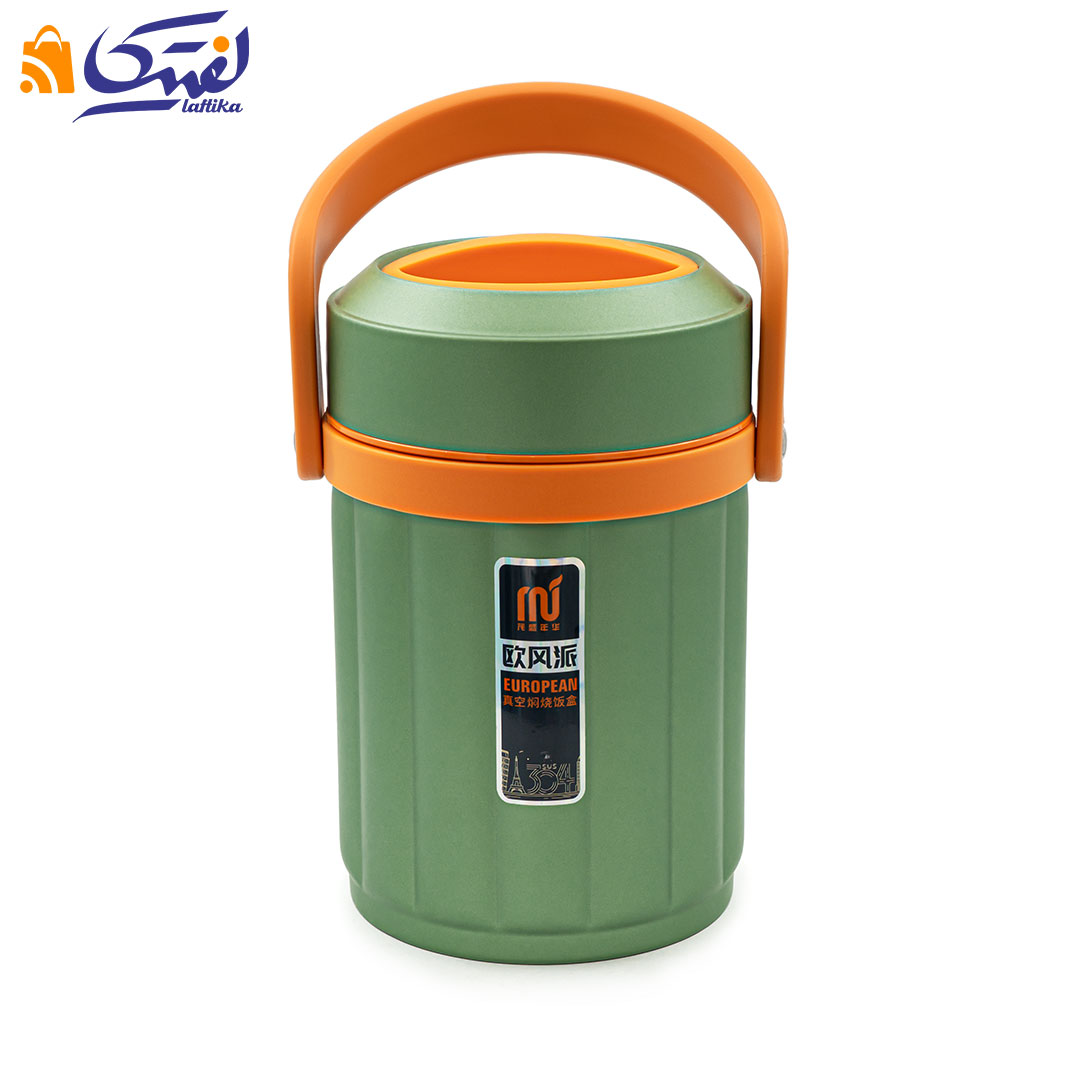 لانچ باکس استوانه ای استیل بدنه خط 304 MS765