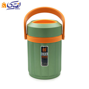 لانچ باکس استوانه ای استیل بدنه خط 304 MS765