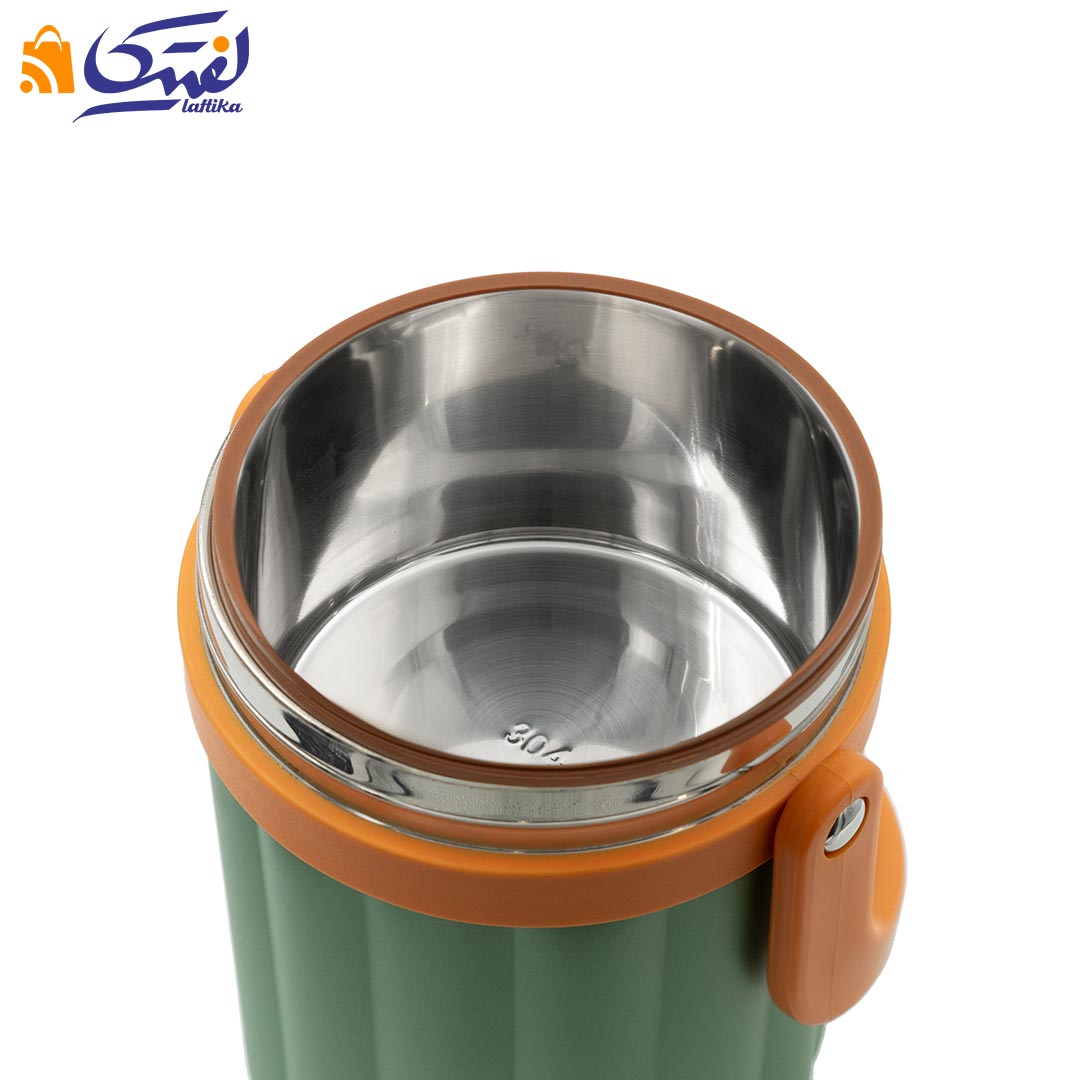 لانچ باکس استوانه ای استیل بدنه خط 304 MS765