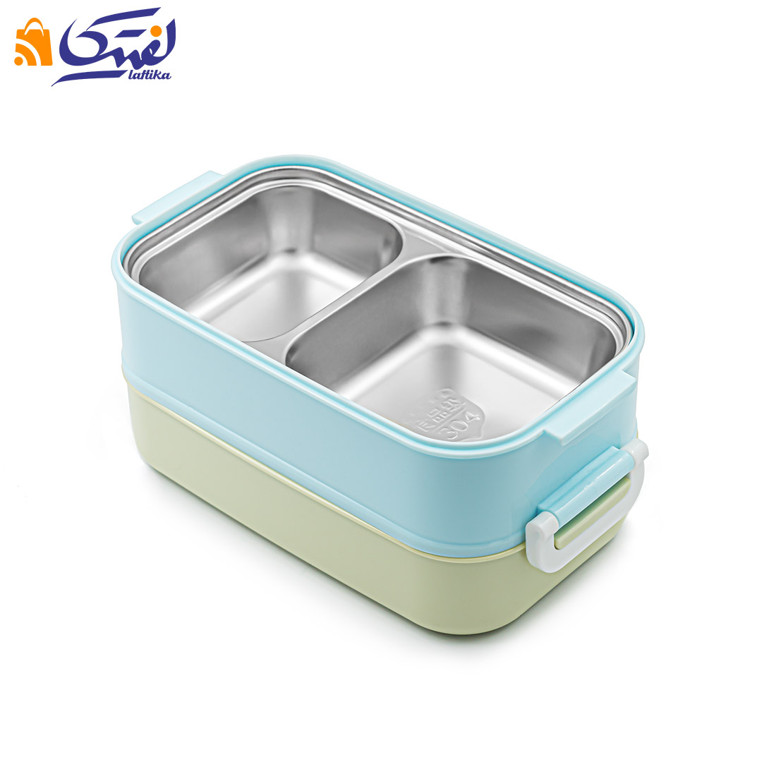 لانچ باکس 2 طبقه داخل استیل